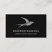 Auto Detailing | Car Repair Shop Flying Bird Logo 名刺 (正面)