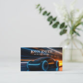 Auto Detailing Car Wash Automotive Black 名刺 (スタンド正面)