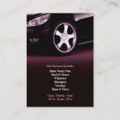 Auto Detailing Chubby Business Card 名刺 (裏面)