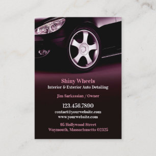 Auto Detailing Chubby Business Card 名刺