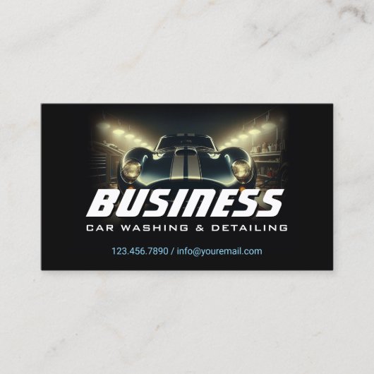 Auto Detailing Classic Sport Car Wash 名刺 (正面)
