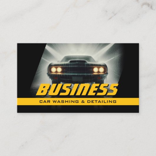 Auto Detailing Muscle Car Professional Car Wash  名刺 (正面)