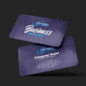 Auto Detailing Services Car Wash Water Drop 名刺