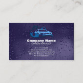 Auto Detailing Services Car Wash Water Drop 名刺 (裏面)