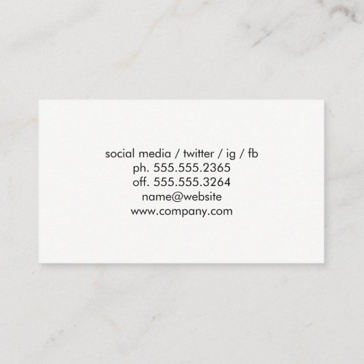 Auto Driving Logo | Car  名刺 (裏面)