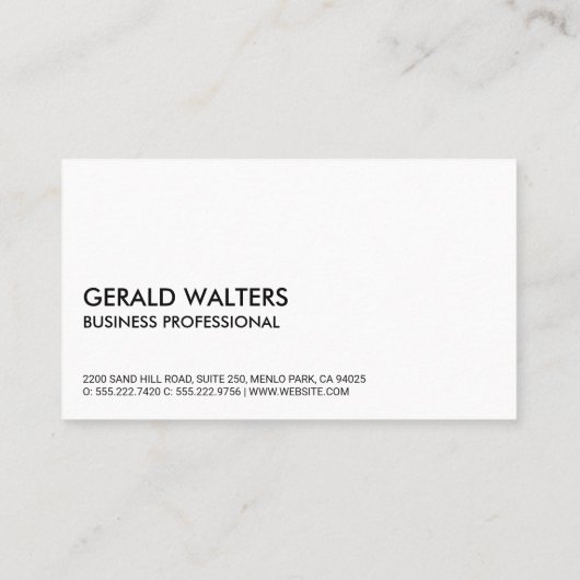 Auto Fast Carロゴ | 金属トリム 名刺 (裏面)