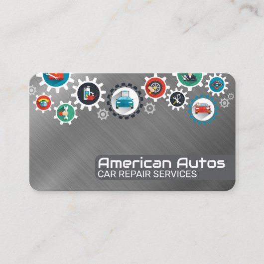 Auto Fix Icons | Mechanic Business Card 名刺 (正面)