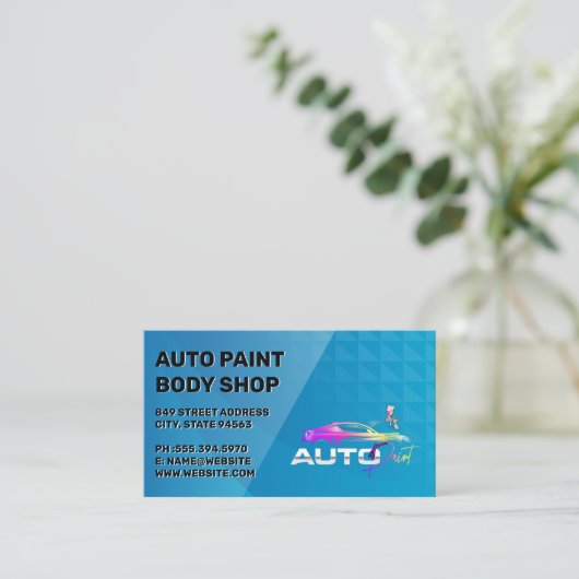 Auto Garage Shop | Car Services 名刺 (スタンド正面)