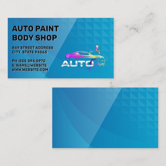 Auto Garage Shop | Car Services 名刺 (正面/裏面)