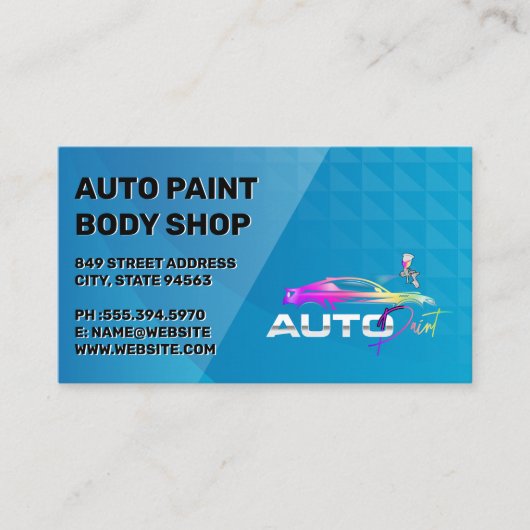 Auto Garage Shop | Car Services 名刺 (正面)