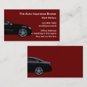 Auto Insurance Broker名刺 名刺 (正面/裏面)