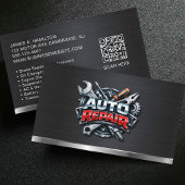 Auto Mechanic Automotive Repair Service QR Code 名刺