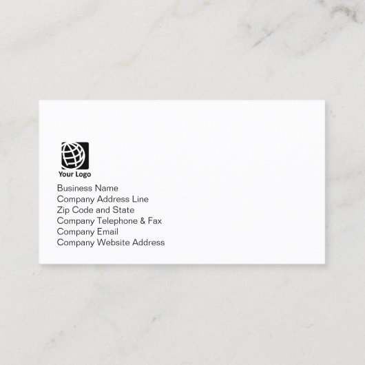 Auto Mechanic Car Engine Icon Business Card 名刺 (裏面)