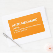 Auto Mechanic Definition Toolbox Sticker 長方形シール (封筒)