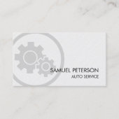 Auto Mechanic Gear Cogs Icon 名刺 (正面)