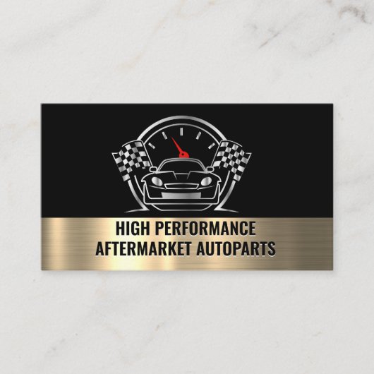 Auto Performance Racing Metallic Logo  名刺 (正面)
