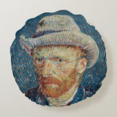 Auto portrait Van Gogh ラウンドクッション (裏面)