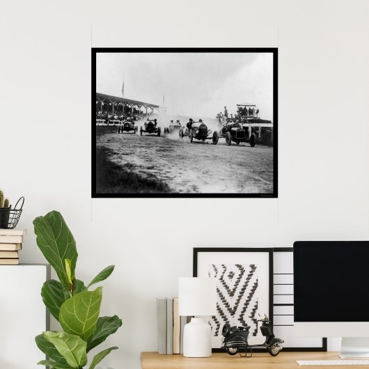 Auto Racing Near Washington, DC 1922 ポスター (ホームオフィス)