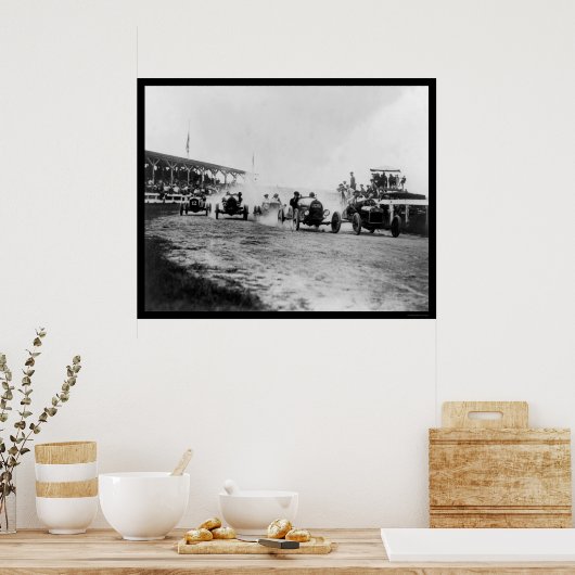 Auto Racing Near Washington, DC 1922 ポスター (キッチン)