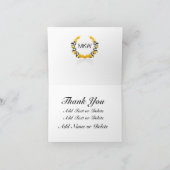 Auto Racing Race Car Thank Or 空白の Note サンキューカード (内部)