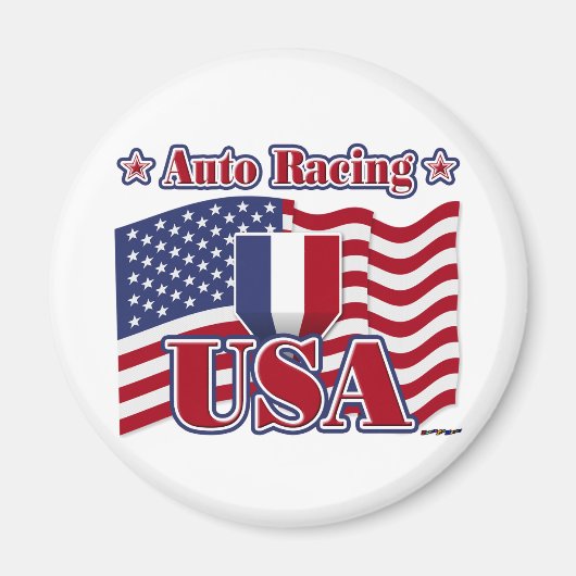 Auto Racing USA マグネット (正面)