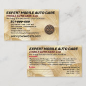 Auto Repair & Car AC Specialist Custom Logo Metal  名刺 (正面/裏面)