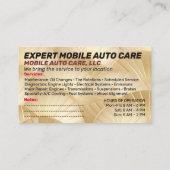 Auto Repair & Car AC Specialist Custom Logo Metal  名刺 (裏面)