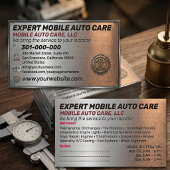 Auto Repair & Car AC Specialist Custom Logo Metal  名刺