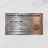 Auto Repair & Car AC Specialist Custom Logo Metal  名刺 (正面)