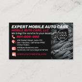 Auto Repair & Car AC Specialist Custom Logo QR Cod 名刺 (正面)