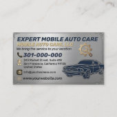 Auto Repair & Car AC Specialist Metal Aluminum  Bu 名刺 (正面)