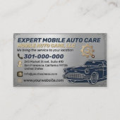 Auto Repair & Car AC Specialist Metal Aluminum  Bu 名刺 (正面)