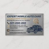 Auto Repair & Car AC Specialist Metal Aluminum  Bu 名刺 (正面)