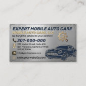 Auto Repair & Car AC Specialist Metal Aluminum  Bu 名刺 (正面)