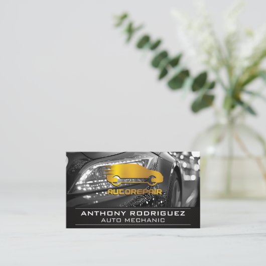 Auto Repair | Car Services 名刺 (スタンド正面)