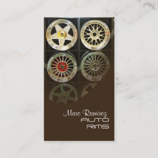 AUTO RIMS、フォト名刺 名刺 (正面)