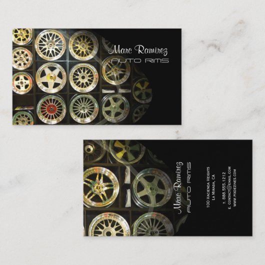 AUTO RIMS、フォト名刺 名刺 (正面/裏面)
