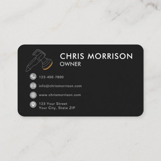 Auto Spa Car Detailing Cleaning 名刺 (裏面)