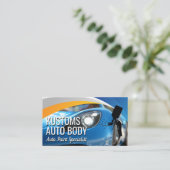 Auto Spray Gun Logo | Car Paint Shop 名刺 (スタンド正面)