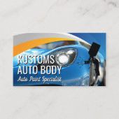 Auto Spray Gun Logo | Car Paint Shop 名刺 (正面)