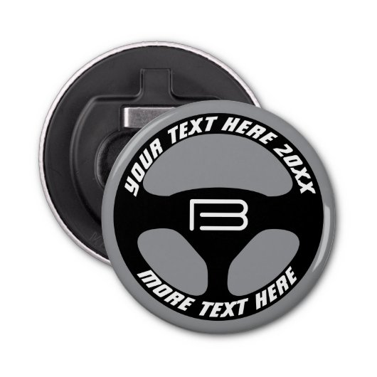 Auto steering wheel opener gift for car lover 栓抜き (正面)
