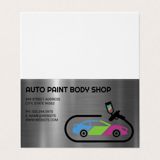 Auto Support | Car Paint Jobs 名刺 (外部フラット)