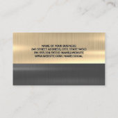 Auto Techのロ車のゴ | メタリック 名刺 (裏面)