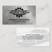 Auto Techのロ車のゴ | レンチ 名刺 (正面/裏面)