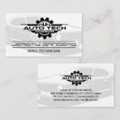 Auto Tech整備士 | 自動車修理サービス 名刺 (正面/裏面)