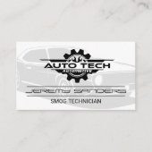 Auto Tech整備士 | 自動車修理サービス 名刺 (正面)