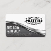 Auto Tech Body Shop | Car Service Icons 名刺 (正面)