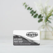 Auto Tech Body Shop | Car Service Icons 名刺 (スタンド正面)