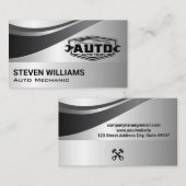 Auto Tech Repair Services | Gray 名刺 (正面/裏面)