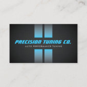 Auto Tuning Garage Racing Stripes Black/Blue 名刺 (正面)